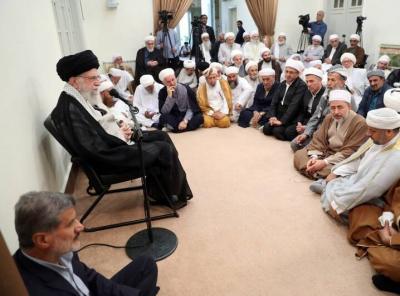 تصاویر دیدار علمای اهل سنت با رهبر انقلاب
