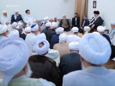 تصاویر دیدار علمای اهل سنت با رهبر انقلاب