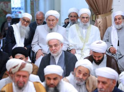 تصاویر دیدار علمای اهل سنت با رهبر انقلاب