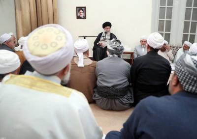 تصاویر دیدار علمای اهل سنت با رهبر انقلاب