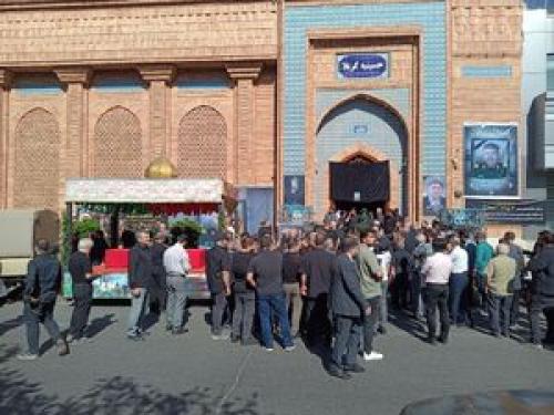 پیکر رضا سراج تشییع شد +عکس و فیلم