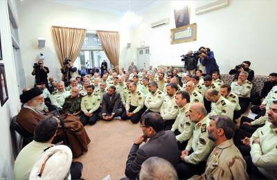 عکس/ دیدار جمعی از فرماندهان ناجا با رهبر انقلاب