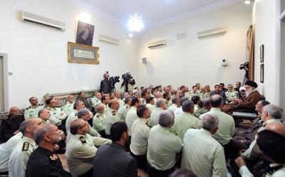 عکس/ دیدار جمعی از فرماندهان ناجا با رهبر انقلاب