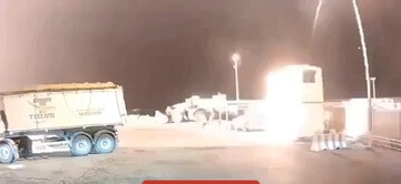 حظه حمله پهپادی مقاومت عراق