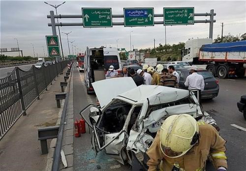 فوت روزانه یک نفر در بزرگراه‌ها بر اثر تصادفات رانندگی 