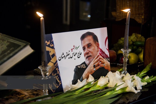پیکر سردار شهید نیلفروشان در شهر قم تشییع می‌شود