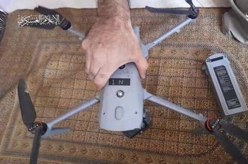 کنترل پهپاد جاسوسی صهیونی توسط سرایاالقدس 