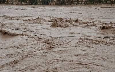 سیلاب هولناک در جاده های کوهستانی رامسر
