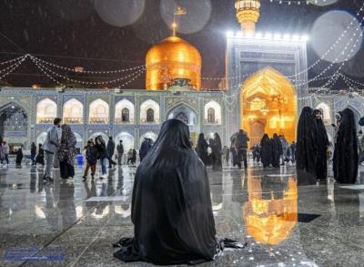 بارش باران پاییزی در بهشت رضوی