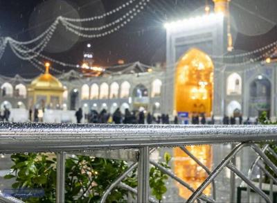 بارش باران پاییزی در بهشت رضوی