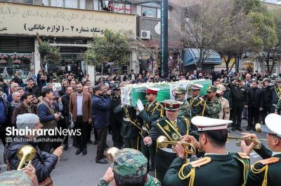 مراسم تشییع پیکر شهید خموشی / عکس