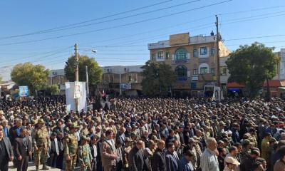 تشییع پیکر شهید پدافند هوایی «سجاد منصوری»