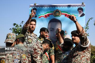 تشییع پیکر شهید پدافند هوایی «سجاد منصوری»