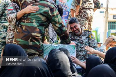 تشییع پیکر شهید پدافند هوایی «سجاد منصوری»