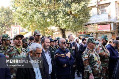 تشییع پیکر شهید پدافند هوایی «سجاد منصوری»