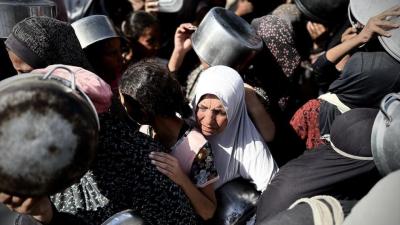  گرسنگان غزه (عکس)