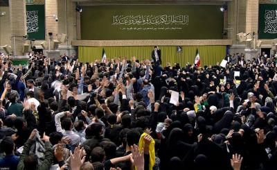 دیدار دانش‌آموزان و دانشجویان با رهبر انقلاب