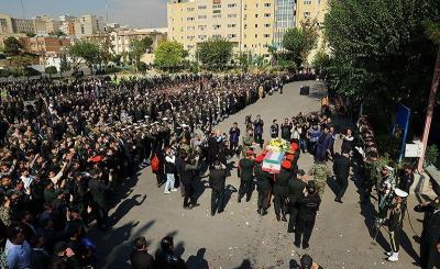 تشییع شهید امنیت امیرمحمد شمسی 