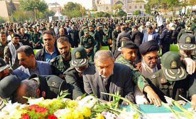 تشییع شهید امنیت امیرمحمد شمسی 
