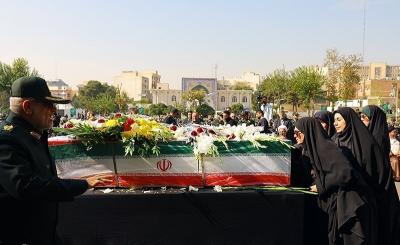 تشییع شهید امنیت امیرمحمد شمسی 