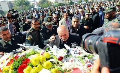 تشییع شهید امنیت امیرمحمد شمسی 