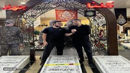 عکس یادگاری پویانفربا فرزندشهید سیدحسن نصرالله