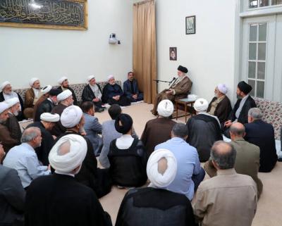 دیدار دست‌اندرکاران همایش حضرت جعفربن‌ابی‌طالب(ع) با رهبر انقلاب