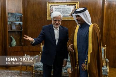 دیدار سفیر قطر با معاون اول رئیس جمهور