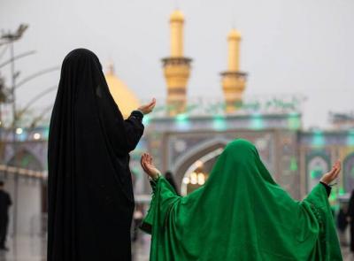 بارش زیبای باران در کربلای معلی 