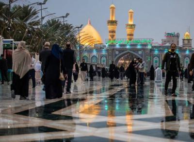 بارش زیبای باران در کربلای معلی 