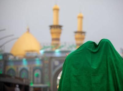 بارش زیبای باران در کربلای معلی 