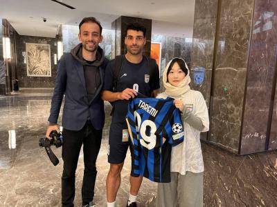 استقبال جالب از ستارگان فوتبال ایران 