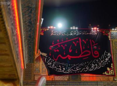 حرم امیرالمومنین(ع) سیاه‌پوش شد