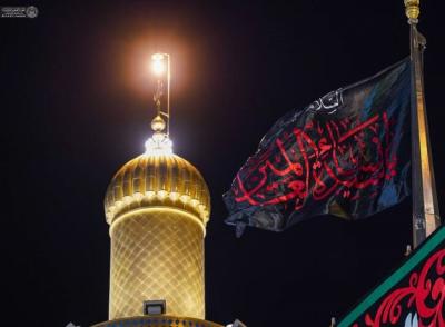 حرم امیرالمومنین(ع) سیاه‌پوش شد