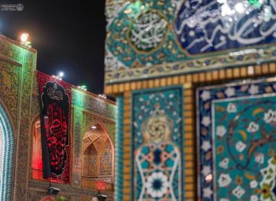 حرم امیرالمومنین(ع) سیاه‌پوش شد