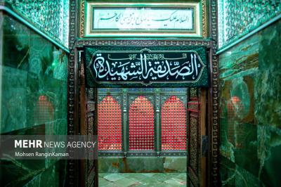 غبارروبی ضریح امامزاده صالح