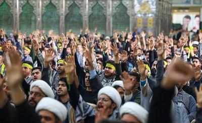 دیدار رئیس جمهور با دانشجوبان وطلاب بسیجی 