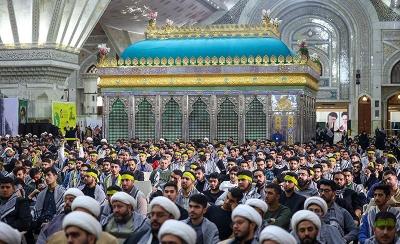 دیدار رئیس جمهور با دانشجوبان وطلاب بسیجی 