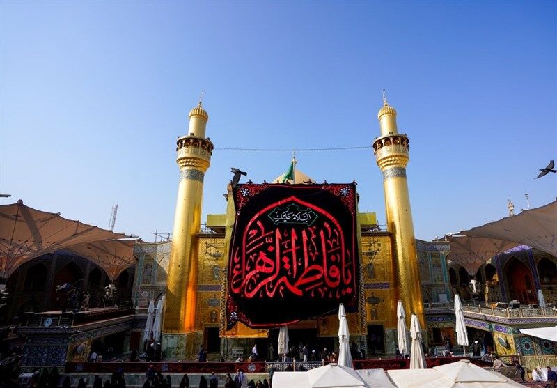 حجاب زنان روس در حرم امام علی(ع) 