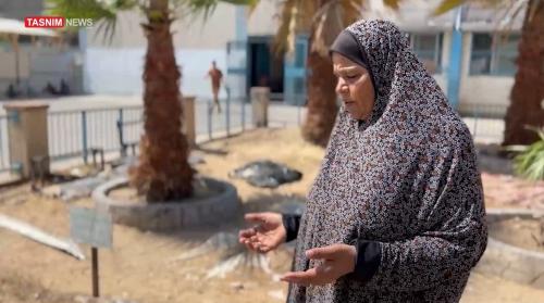  آرامگاه موقت پیکر شهدای فلسطینی 