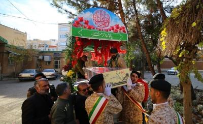 مراسم استقبال از پنج شهید گمنام 