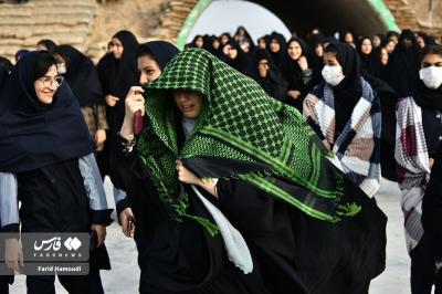 حضور دختران دانش آموز در راهیان نور 
