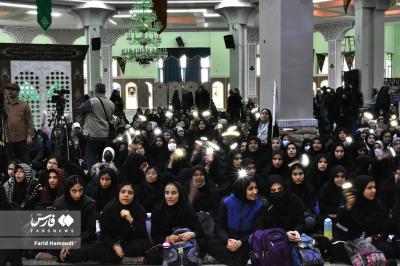 حضور دختران دانش آموز در راهیان نور 