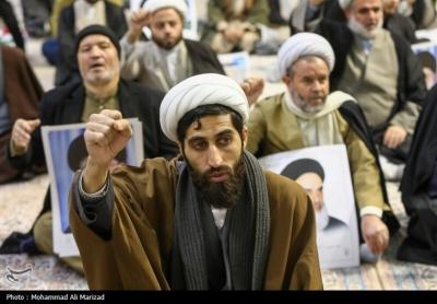اجتماع قمی‌ها در حمایت از جبهه مقاومت 