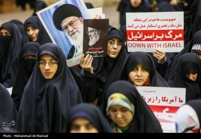 اجتماع قمی‌ها در حمایت از جبهه مقاومت 