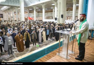 اجتماع قمی‌ها در حمایت از جبهه مقاومت 