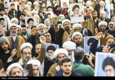 اجتماع قمی‌ها در حمایت از جبهه مقاومت 