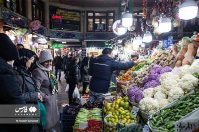 حال و هوای بازار خرید شب یلدا در تهران 
