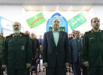 حضور قالیباف در دانشگاه امام حسین(ع)