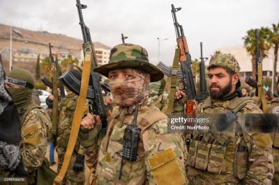  ژست شورشیان سابق سوری که سرباز شدن